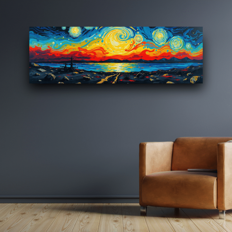 Path to the Strange Beyond - Panoramic Canvas Wall Art - Image 6