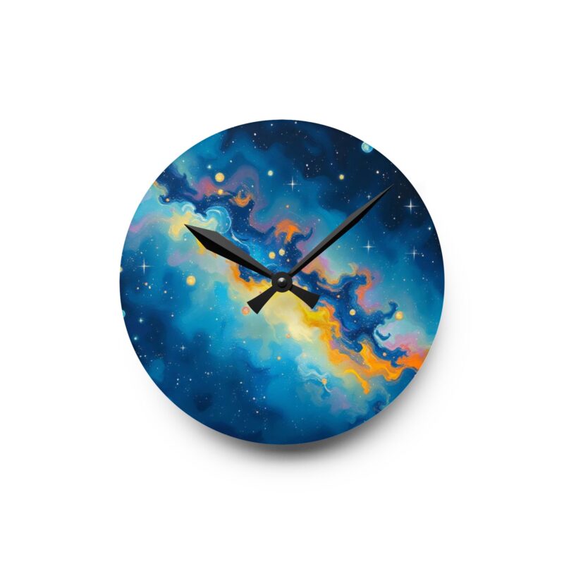 Stellar Nursery Cosmic Nebula Acrylic Wall Clock - Image 2