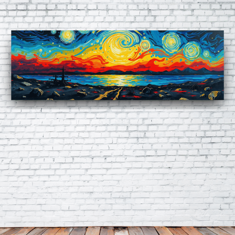 Path to the Strange Beyond - Panoramic Canvas Wall Art - Image 3