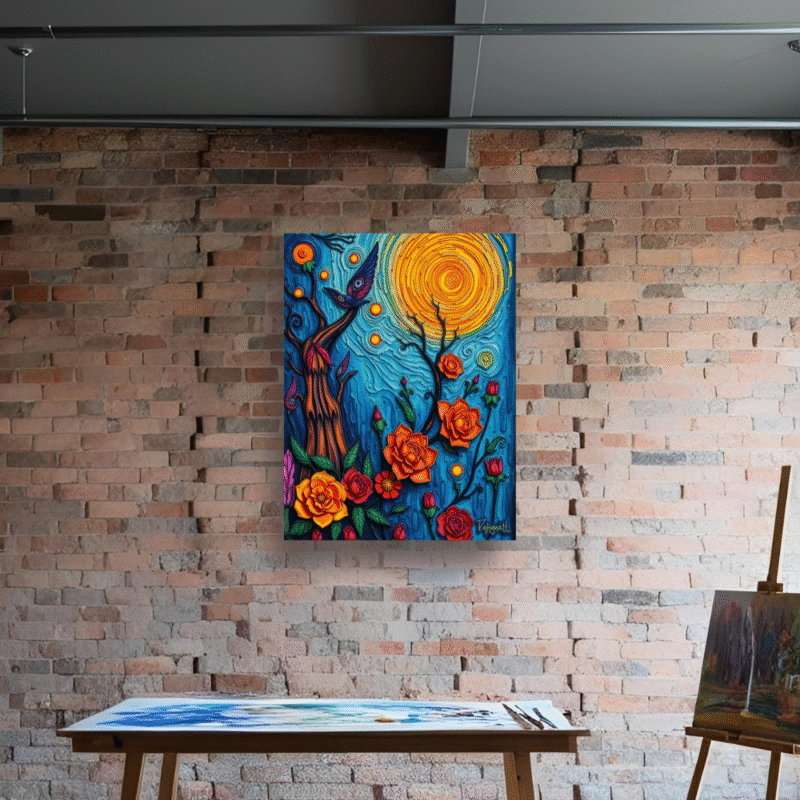 Twilight Song - Neo Symbolist Canvas Wall Art - Image 7