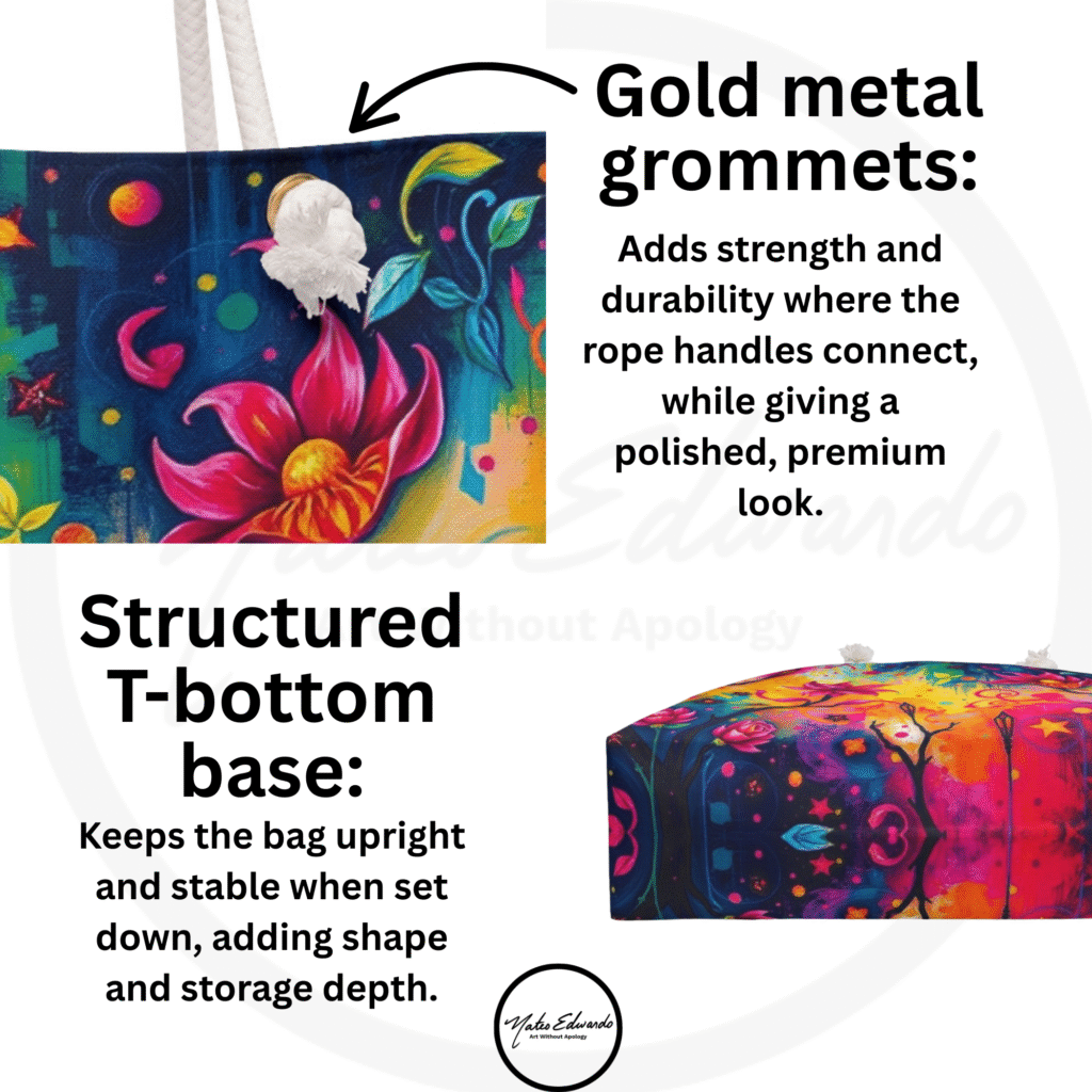 mateoedwardoart.com infograpr for weekender tote bag