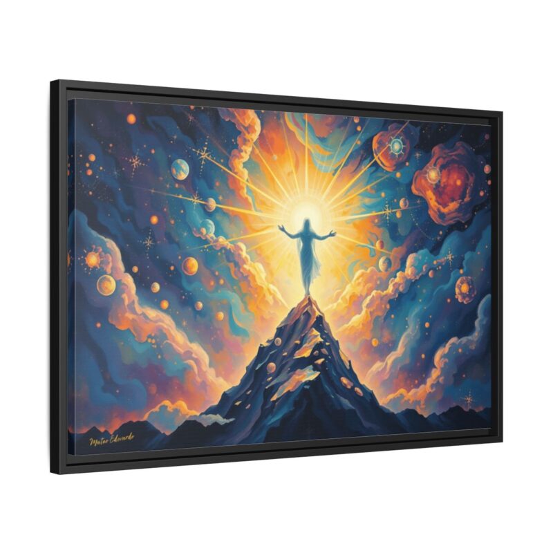 Divine Summit | Spiritual Fantasy Framed Canvas Wall Art