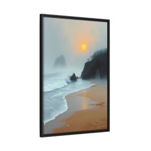 Solitude Tastes Like Sea Salt Framed Canvas Art