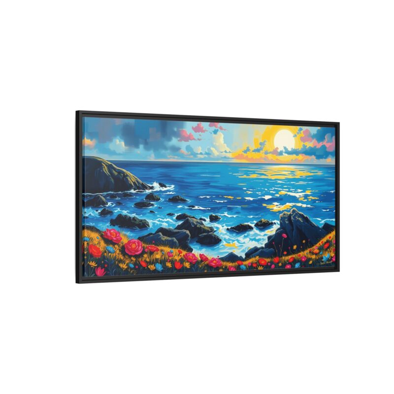 Sunrise Symphony Rocky Coast Canvas Art