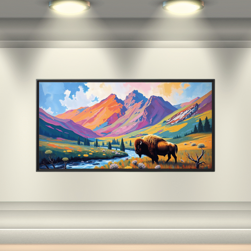 Sunrise Symphony Rocky Coast Canvas Art - Image 4