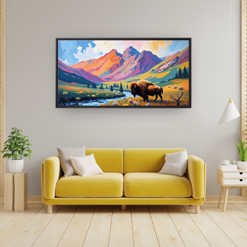 Sunrise Symphony Rocky Coast Canvas Art - Image 5